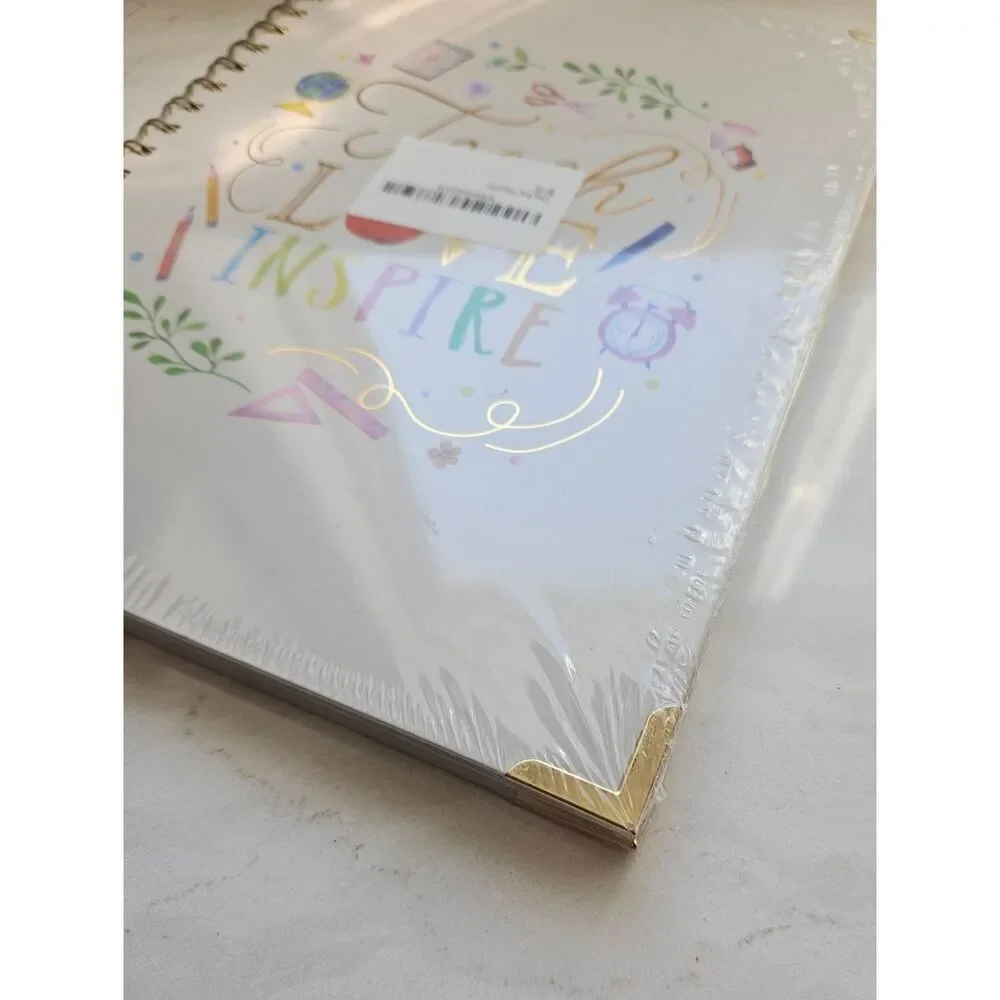 Teach Love Inspire Teacher Planner Spiral Notebook Journal